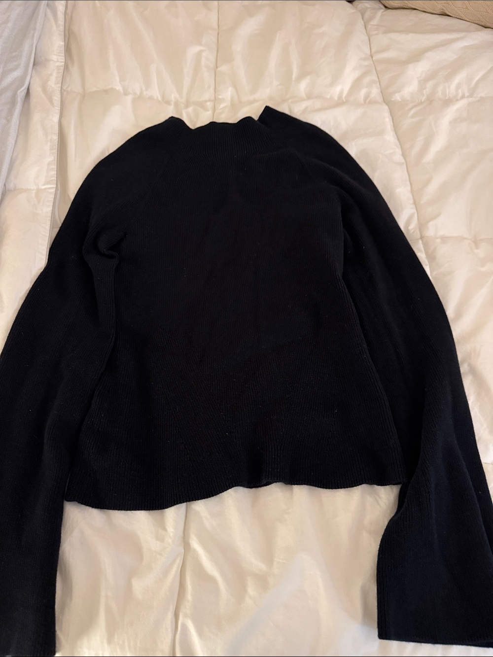 Banana Republic Black Ribbed Turtleneck Sweater